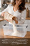 15Lt Elora Organizer Box - Lockable Lid Kitchen Organizer Food Storage Container Gray - 4