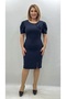 Rochie eleganta bleumarin Aylin - 3