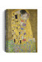 Gustav Klimt / the Kiss, 1907-08 |   Spiral Notebook 28 |   A5 |   Striped |   100 Pages |   School