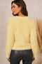 Women's Polo Neck Soft Textured Knitwear Sweater Soft Textured Long Sleeve Stylish Casual Sweater - 3