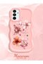 Samsung Galaxy A13 5g Compatible Case Camera Protector Pink Silicone Couple Phone Case Floral Pattern - 2
