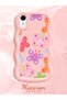 iPhone Xr Compatible Case Camera Protector Pink Silicone Couple Phone Case Butterfly Pattern - 2