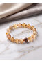 Citrine - Hematite - Natural Stone Bracelet with Zircon Apparatus (10 mm)