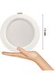LED Panel Light, 175mm Diameter, Round Recessed Ceiling Light, White - 3