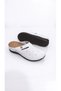 Women's Genuine Leather Closed-Front Comfortable Casual Women's Flexible Nurse Chef Daily Sabo Home Slippers - 8