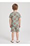 Boys Sage Cartoon Print Shorts Set - 2