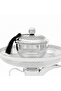 Silver Metal Dallah Candy Tray with Lattice Lid - 25 × 23 cm - 2
