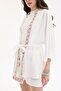 25Yckt00599 Women's Kimono Jacket with Embroidery Detail - 4