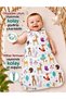 Winter 2.5 Tog Baby Boy Baby Girl Sleeping Bag with Snap Fasteners on the Shoulder and Bottom Zipper