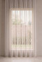 Mira Series Mesh Tulle Curtain Without Pleats - White