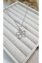 Minimalist Flower Figured Women's Necklace with Gold and Silver Color Options - 2