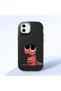 حافظة سيليكون سوداء متوافقة مع هاتف iPhone 12 Mini مع حماية للكاميرا ماصّ للصدمات