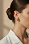 Modern Stylish Yellow Color Interlocking Ring Design Women's Bijouterie Earrings - 2