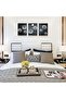 Black White Dandelion Triptych Canvas Wall Art 3 Panels | 30x40cm/ 12x16 inch Each | Gallery Wrapped Moon Birds Wall Decor - 7