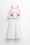 Lola Water Stone Flower Embroidered Girl's 2-Piece Set