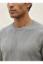 Crew Neck Popcorn Textured T-shirt - 6