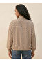 Cotton Checked Shirt with Funnel Neck - 4