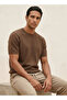 Crew Neck Popcorn Textured T-shirt - 6