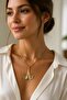 Figured Anti-Tarnish Steel Adjustable Chain Luxury Necklace