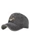 Men's Women's Retro Hat Washed Denim Look Anchor Detailed Sun Protection Casual Hat - 4
