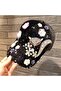 Women's Sequin Stone Embroidered Baseball Cap with Fox Figure and Floral Detail, Mesh Party Hat, Handcrafted - 3
