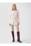 Xside Pink Crew Neck Women's Knitwear Cardigan - 2