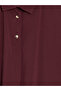 Burgundy Plus Size Modal Blend Shirt Tunic - 3