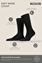 Men's Wool Single Derby Socks Smoked - 2