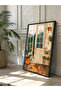 Garden Opening Door with One-Piece Wooden Frame Table