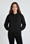 Black Girl's Kangaroo Pocket Hooded Sweatshirt 24687