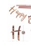 Rosegold Happy Birthday Lettering Birthday Ornament - 3