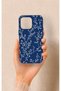 iPhone 15 Pro Max Compatible Thin Leaf Branch Pattern Silicone Case