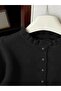 Women's Ruffled Soft Textured Pearl Buttoned Knitwear Cardigan - 3