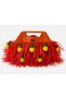 Velora Large Size Pineapple Figured Hand Knitted Paper String Tassel Summer Beach Bag