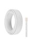 Electrical Cable Wire, 2-Core Copper, White PVC Insulated Twin Flexible Copper Cable for Extension Power Wire Home Small Electrical Wiring (WHITE-0.75MM, 10 METER)