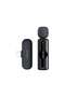 GM-75X 3-in-1 Wireless Microphone with Type-C, Lightning & USB-A Receivers, Real-Time Monitoring 20m Range HD Sound Audio Mic - Black