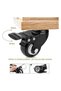 2 inch Swivel Caster Wheels with Brakes, 360 Degree Polyurethane Foam No Noise, Heavy Duty - 68 kg Per Caster, Pack of 4 - 5
