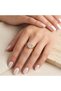 Pink Heart Adjustable Women's Ring – Stylish Ring with Zircon Stone - 3