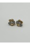 Serel Crest Stone Xuping Women's Steel Earrings Non-Tarnish Rose Gold Color - 3