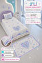 Premium Uyum 2-Piece Set – 165X220 cm Sponge Supported Ultrasonic Cut Single Bedspread + 120X180 cm Non-Slip Base Carpet