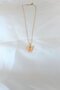 Gold Plated Yellow Color Pearlescent Butterfly Necklace - 2