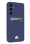 Concepta Newface Galaxy S24 Fe Case Kelvin Silicone with Business Card Holder (124645) - Navy Blue - 4