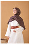 Naia Cotton Silk Shawl Rope Coffee-Purple - 2