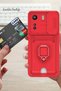 Aconcept Redmi 13C Case Zuma Silicone with Business Card Holder and Ring (142311) - Black - 3
