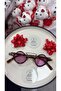 Special Design Framed Vintage Model Sunglasses with Metal Detail on Top - 2