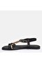 LARGE NUMBER WOMEN'S SANDALS 41-42-43-44 BLACK - 4