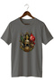 Ottoman Empire Tughra and Warrior Symbols Printed Unisex T-Shirt – Design with Historical Turkish Motifs