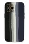 Aconcept iPhone 12 Pro Max Case Ebruli Launch Silicone (174925) - Black-Navy Blue