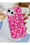 Strawberry Design Glossy Silicone Case Compatible with iPhone 14 Plus - 15 Plus - 4