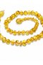 Original Baltic Amber Baby Teething Necklace - Natural Handmade Knotted Screw Lock Amber Baby Necklace Honey Color - 3